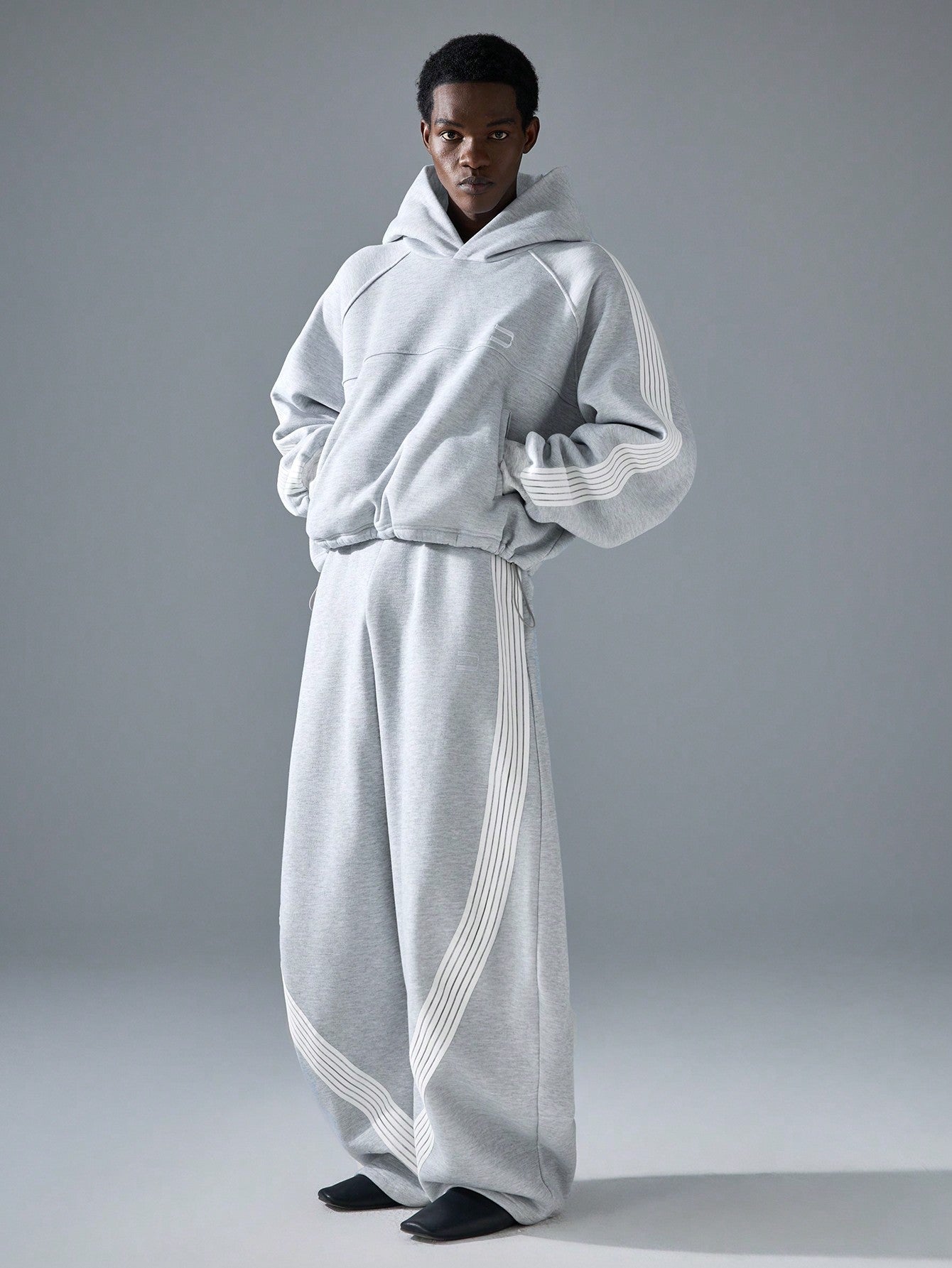 KNIT TRACK PANT – GREY